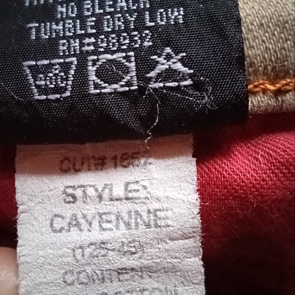 Red Engine Cayenne coated jeans. FLAWED - Picture 5 of 10